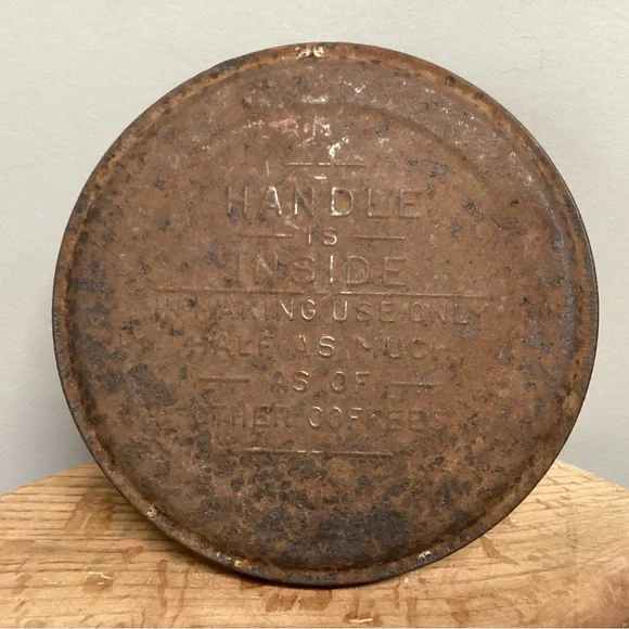 🔴 Vintage - Antique? - Luzianne Coffee And Chicory Tin w/ Lid - Collectible - Picture 6 of 16